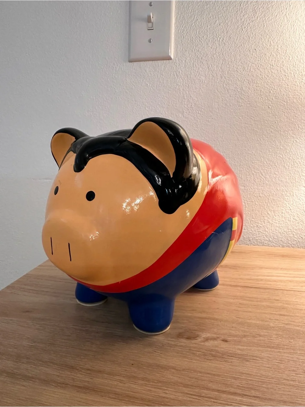 DC Comics Superman Ceramic Piggy Bank Large Superhero Coin Bank